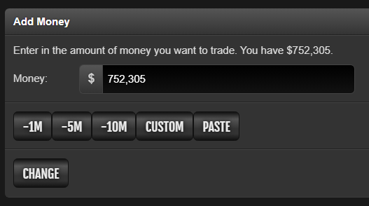Ghost Trade Buttons Screenshot