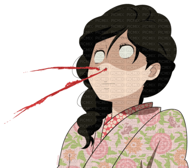 Nosebleed !!, anime , manga , sang , blood - png ฟรี - PicMix