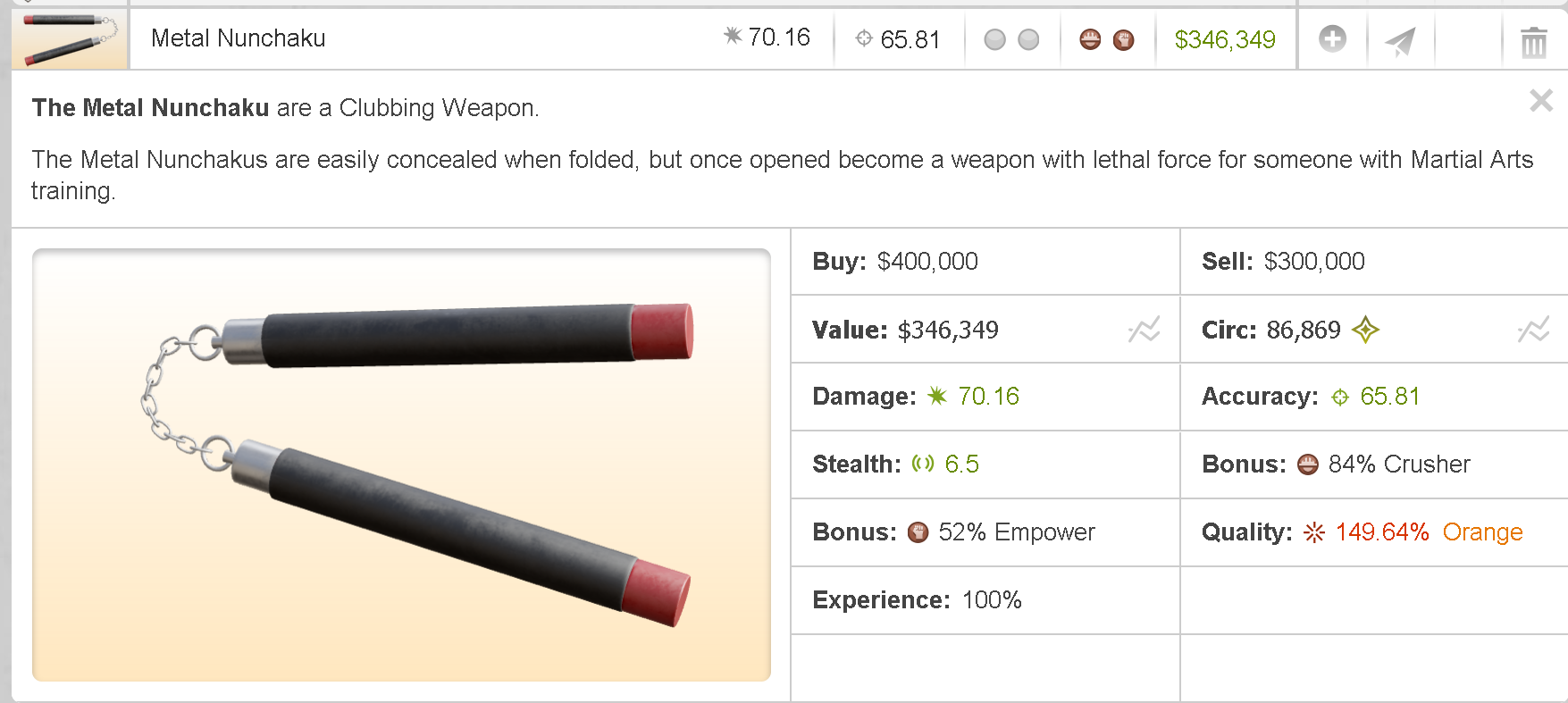 15% rage Katana + more | Trading Post | TORN